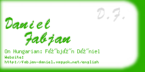 daniel fabjan business card